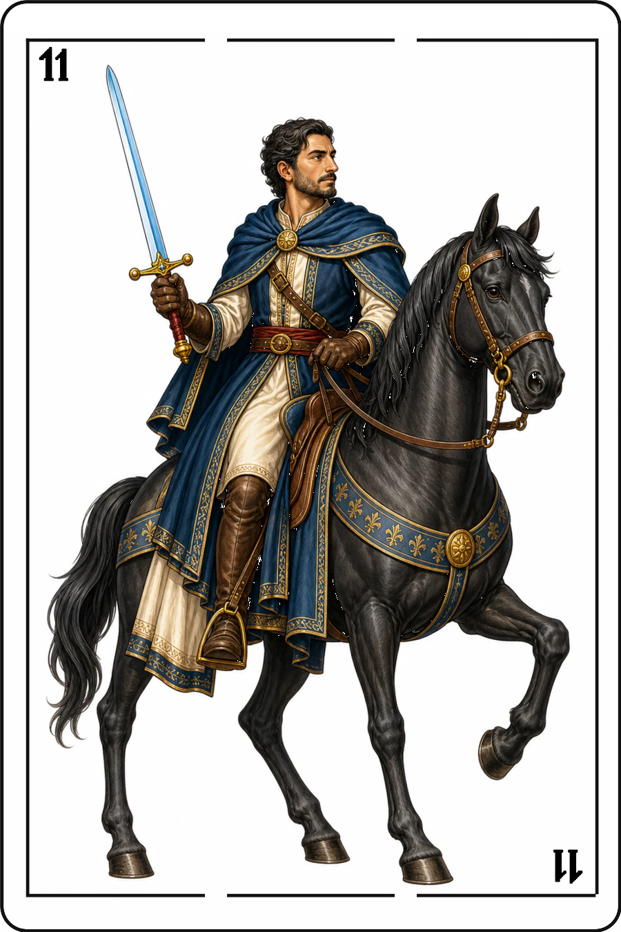 Caballo de espadas, edición Reyes de Naipes Artazos