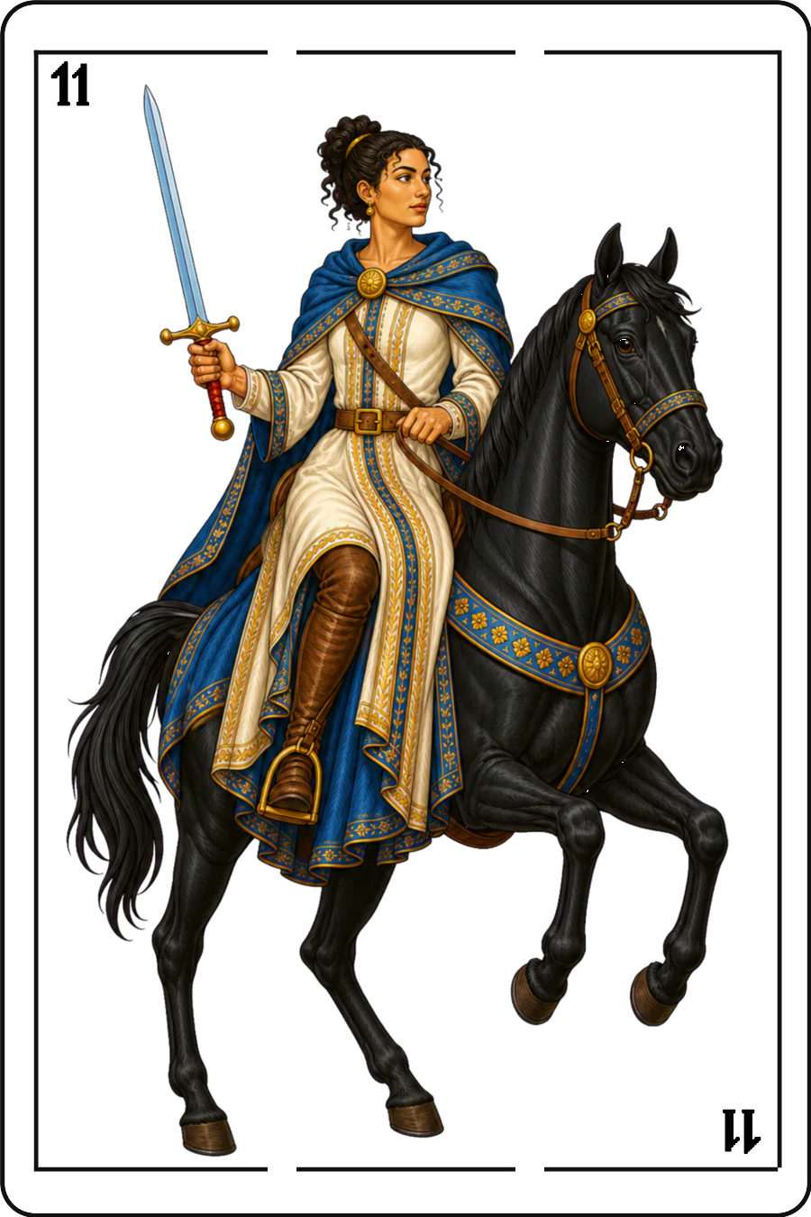 Caballo de espadas, edición Reinas de Naipes Artazos